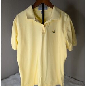 Masters Collection Ladies Yellow Pima Cotton Golf Polo Shirt Medium RN120111